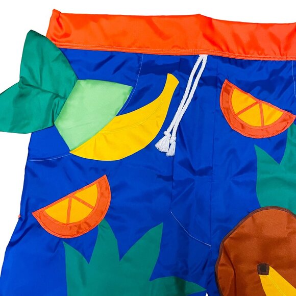 Mens Trunks Tropical Crab Fruit Print Flag Swim Drawstring Closure outdoor 30 - Picture 5 of 7